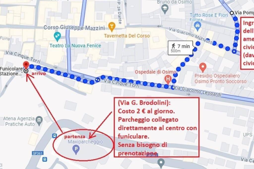 Osimo Nel Cuore Del Centro, Free Wi-Fi E Netflix Apartment Bagian luar foto