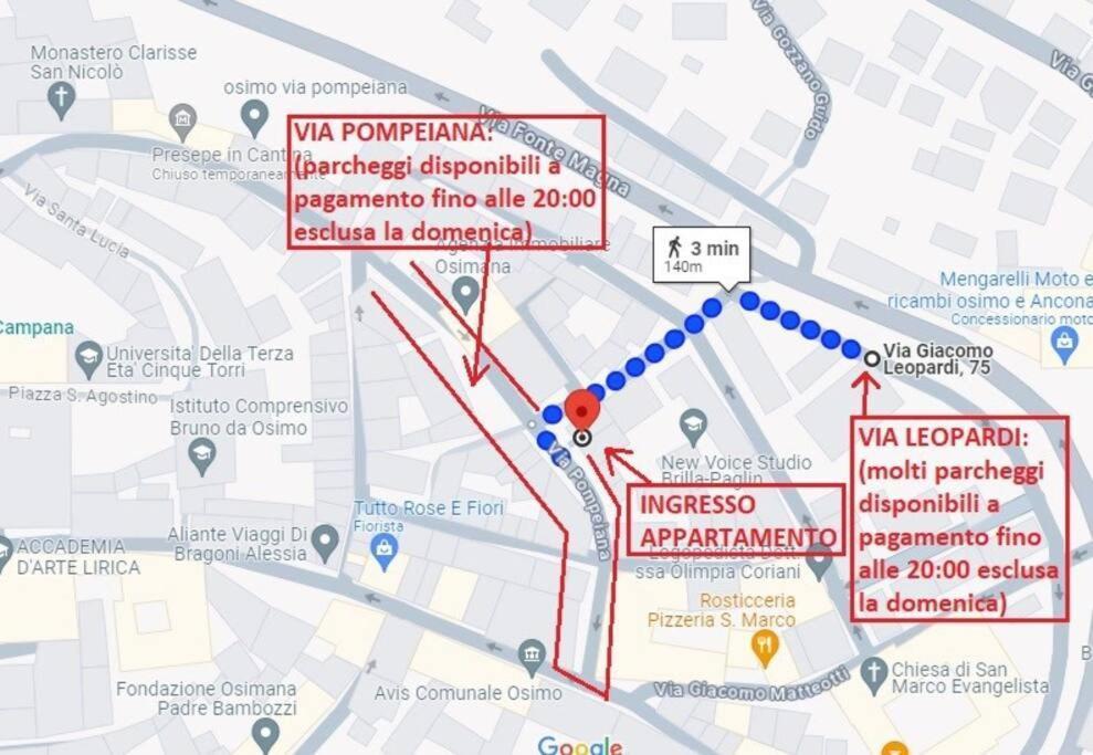 Osimo Nel Cuore Del Centro, Free Wi-Fi E Netflix Apartment Bagian luar foto